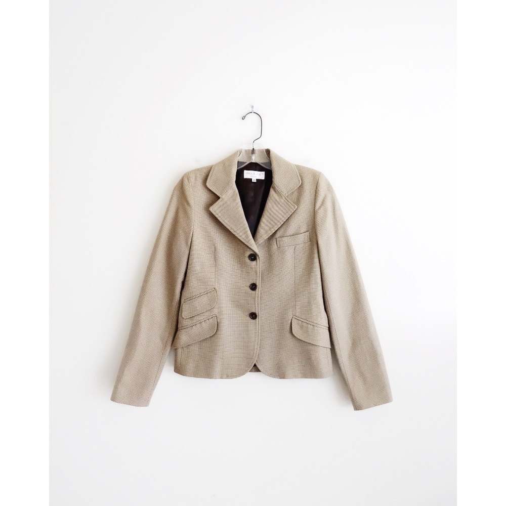 Paul & Joe Brown Tan Cotton Blazer fit S 2 4